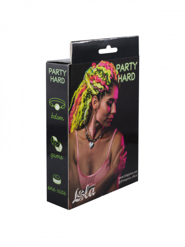 Obojek Party Hard Embrace Silver 1093-01lola