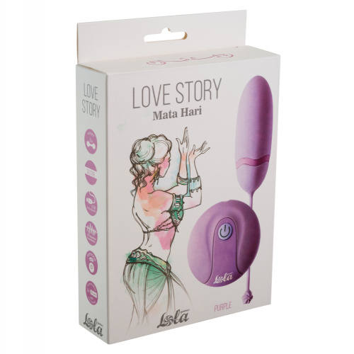 Vibrační vajíčko na dálkové ovládání Love Story Mata Hari purple 1800-02lola