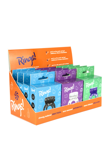 Showbox of Erection Rings Rings Axle-pin 12 pcs 0122-00lola