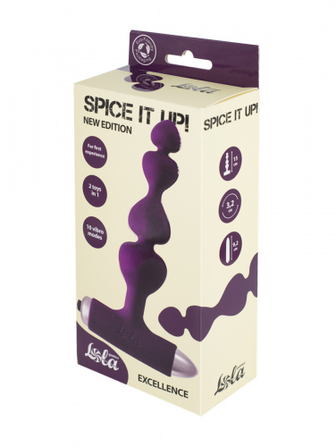 Vibrační anální kolík Spice it up New Edition Excellence Ultraviolet 8016-04Lola