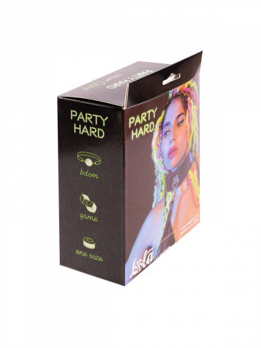 Obojek Party Hard Circus Black 1085-01lola