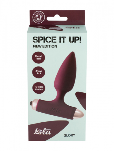 Vibrační anální kolík Spice it up New Edition Glory Wine red 8015-03Lola
