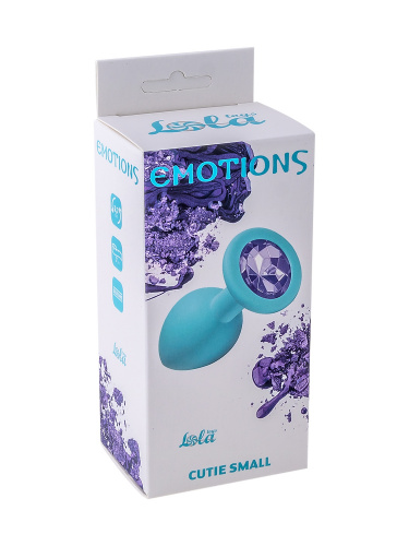 Anální kolík Emotions Cutie Small Turquoise light purple crystal 4011-05Lola