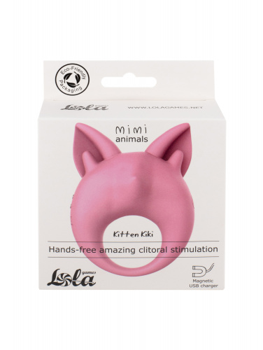 Vibrating cockring Lola Games MiMi Animals Kitten Kiki Light Pink 7200-02lola