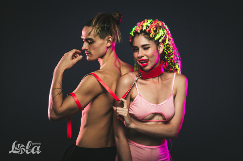 Obojek Party Hard Circus Red 1085-02lola