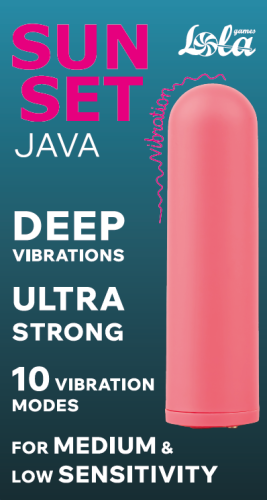 Dobíjecí minivibrátor Java Sunset Pomerančový 9705-03lola