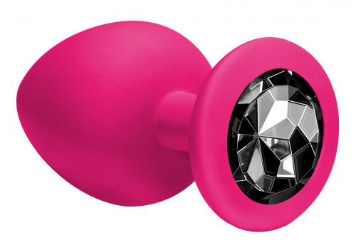 Anální kolík Emotions Cutie Large Pink black Crystal 4013-01Lola