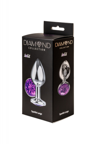 Anální kolík Diamond Purple Sparkle Large 4010-05Lola