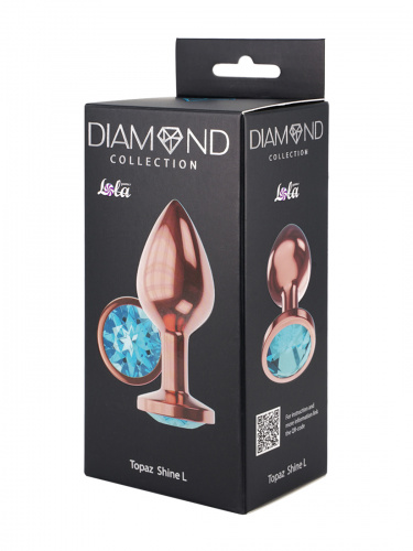 Anální kolík Diamond Topaz Shine L 4026-02lola