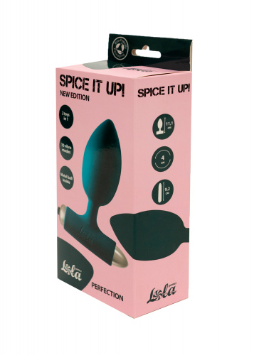 Vibrační anální kolík Spice it up New Edition Perfection Dark green 8014-02Lola
