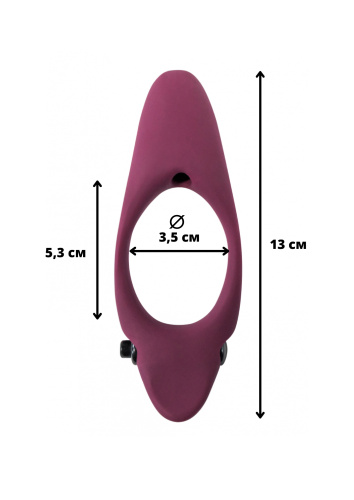 Vibrační erekční kroužek Pure Passion Stardust Wine red 1304-02lola