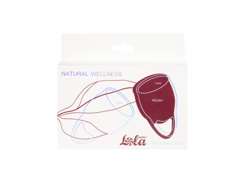 Sada Menstruačních Kalíšků Natural Wellness Červená Pivoňka 4000-03lola