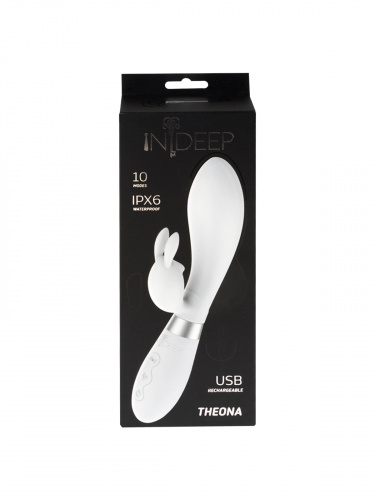 Dobíjecí vibrátor Indeep Theona White 7702-07indeep