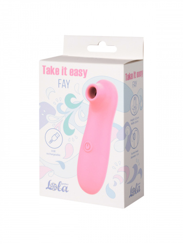 Přebíjecí klitorální stimulátor Take It Easy Fay Pink 9023-02lola