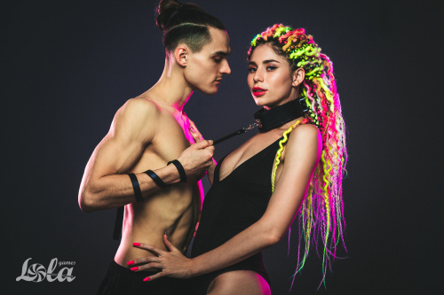 Obojek Party Hard Circus Black 1085-01lola