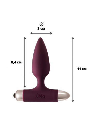 Vibrační anální kolík Spice it up New Edition Glory Wine red 8015-03Lola