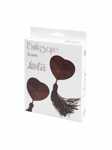 Nálepky na bradavky Burlesque Evans Red 3635-03lola