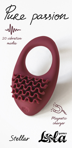 Nabíjecí vibrační kroužek Pure Passion Stellar Wine Red 1501-02lola