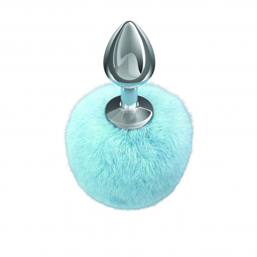 Anální ozdoba s chlupatým ocáskem Diamond Twinkle Blue 4018-03lola