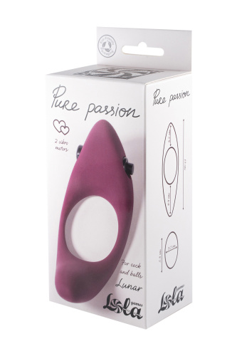 Vibrační erekční kroužek Pure Passion Lunar Wine red 1305-02lola