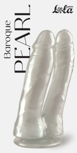 Perleťové dildo Baroque Pearl White 9900-03lola