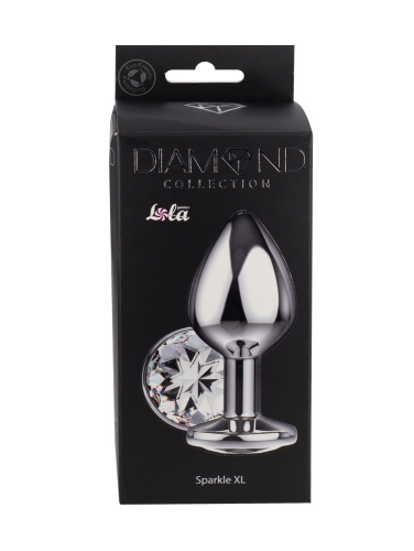 Zvětšený anální kolík Diamond Clear Sparkle XL 4028-02lola