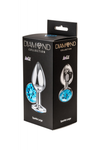Anální kolík Diamond Light blue Sparkle Large 4010-04Lola