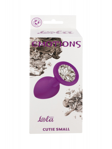 Anální kolík Emotions Cutie Small Purple clear crystal 4011-04Lola