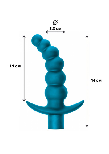 Vibrační anální kolík Spice it up Ecstasy Aquamarine 8009-03Lola