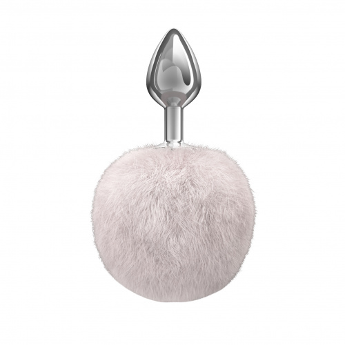 Anální ozdoba s chlupatým ocáskem  Diamond Twinkle White 4018-01lola