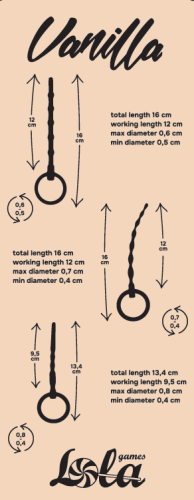 Sada uretrálních masážních sond Vanilla Twist 1175-01lola