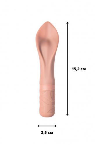 Dobíjecí vibrátor Universe Mamacita’s Fantastic Shield Beige 9604-02lola
