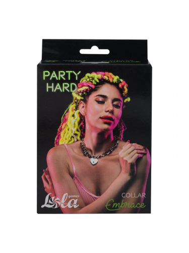 Obojek Party Hard Embrace Silver 1093-01lola