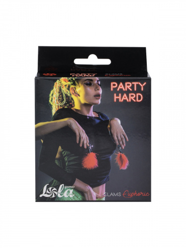 Svorky na bradavky Party Hard Euphoric Red 1131-02lola